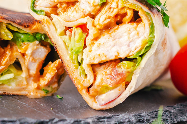 Fresh wraps in Fall River MA from Aladdin's Pizza