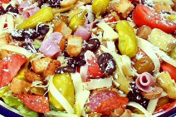 Healthy salad options at Aladdin's Pizza Fall River